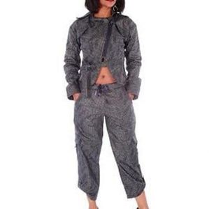 Two-piece sparkly women denim se